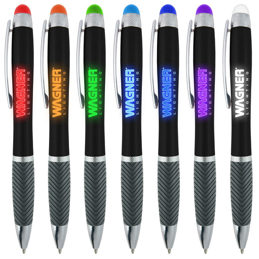 Logo Light Up Illuminated Stylus Pen Colored QTY100