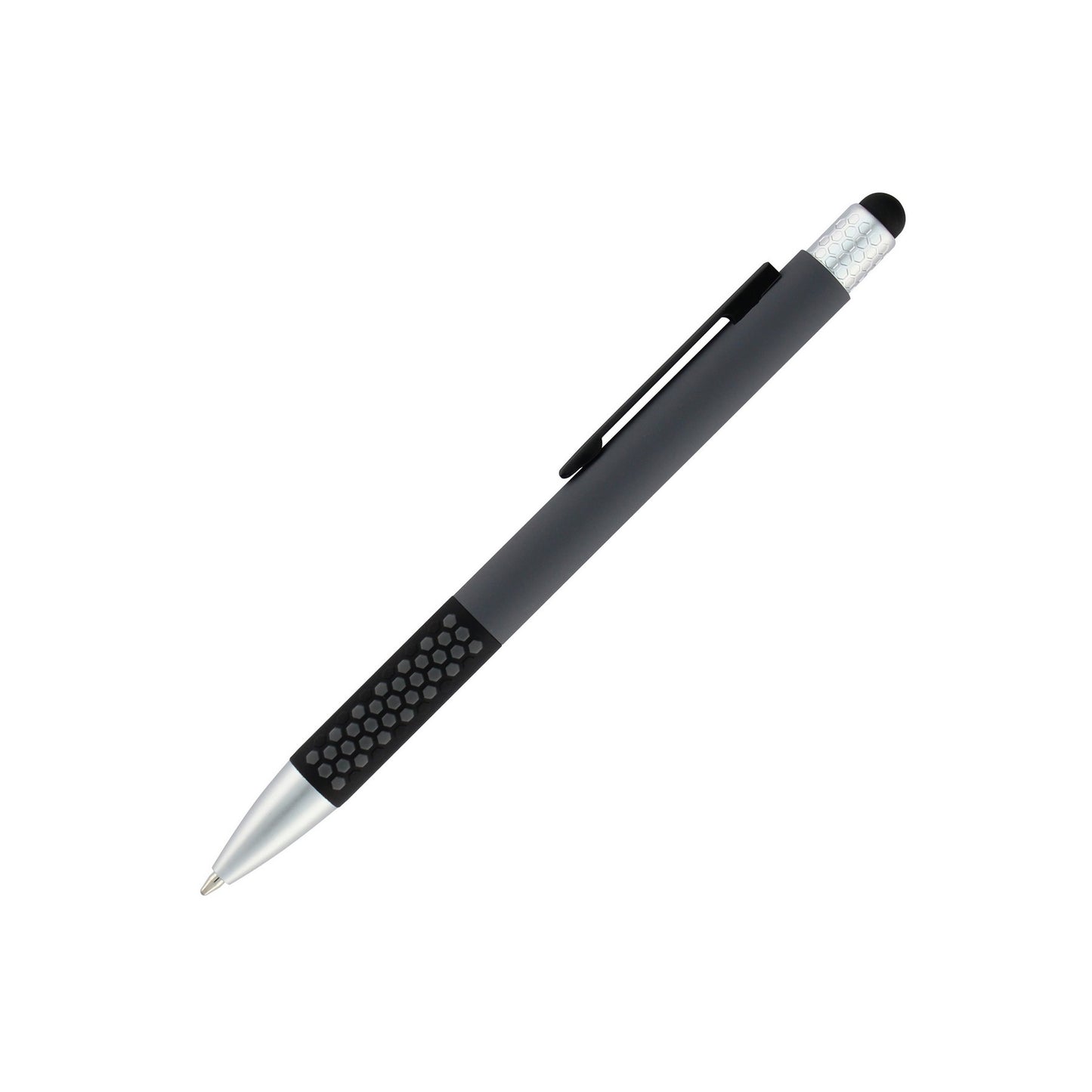 Honey Comb Soft Touch Metal Pen QTY 150